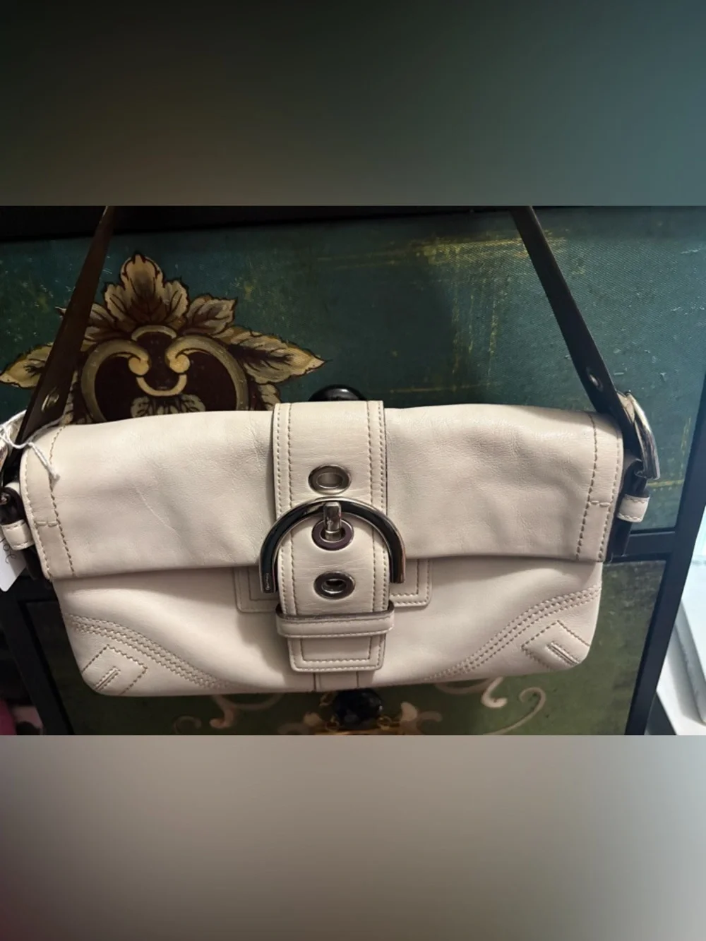 Coach Vintage White Soho Buckle Flap Bag - Picture 2 of 9